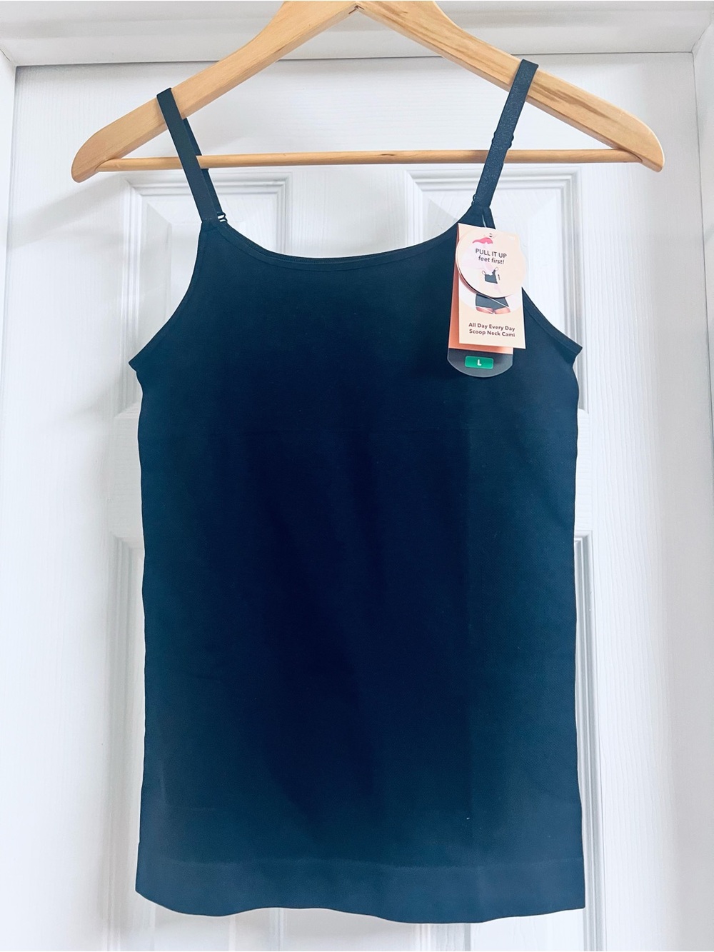 Shapermint Black Seamless Scoop Neck Camisole sz L (NWT!)